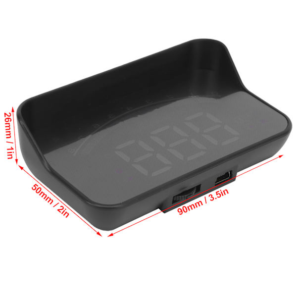 Universell bil Head Up Display High Definition OBD HUD vindruta projektor överhastighets säkerhetslarm