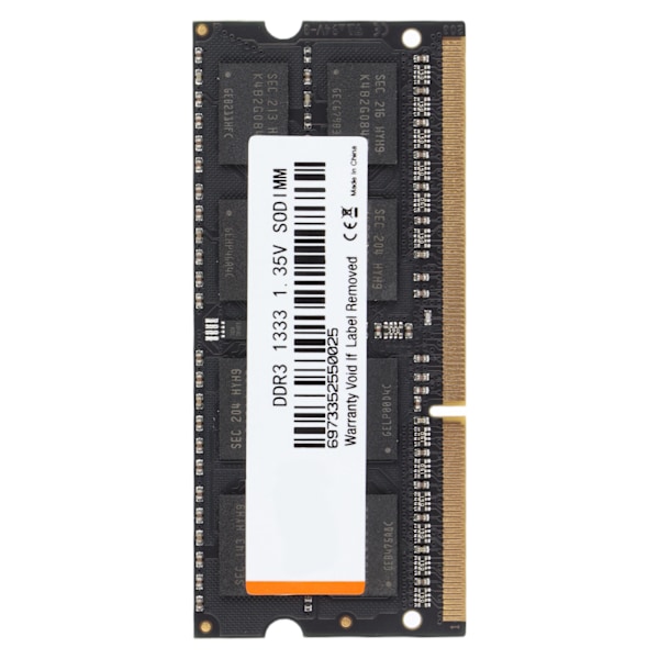 Minnesmodul DDR3 Hög Effektivitet Korrosionsbeständighet Stabilitet Prestanda Notebook Memory1333MHz 4GB