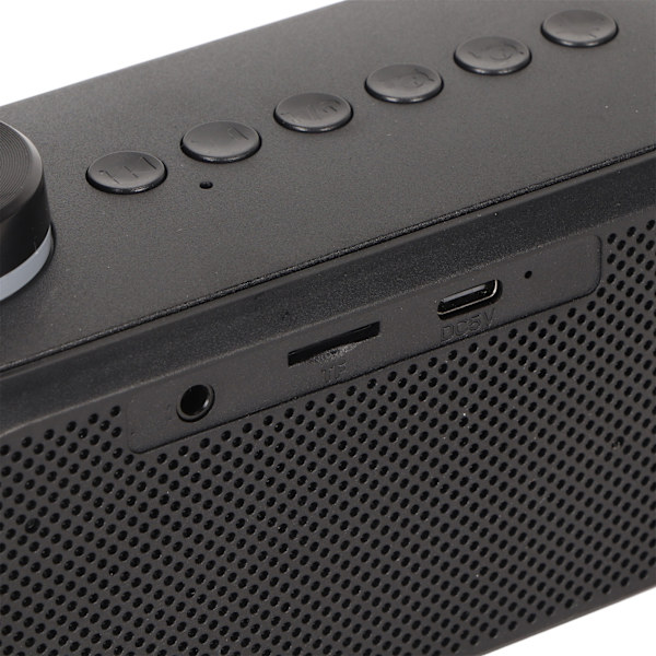 Langaton Bluetooth-kaiutin RGB-valaistus Vahva basso Lämpötilanäyttö Äänitiedote FM-radio Peili Herätyskello