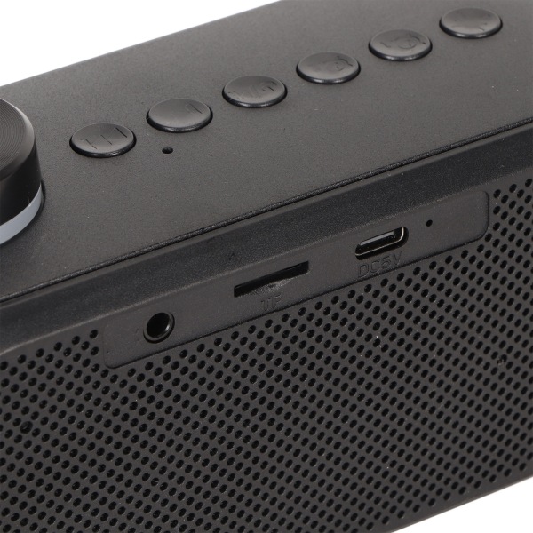 Trådlös Bluetooth-högtalare RGB-belysning Stark bas Temperaturvisning Röstmeddelande FM-radio Spegelväckarklocka