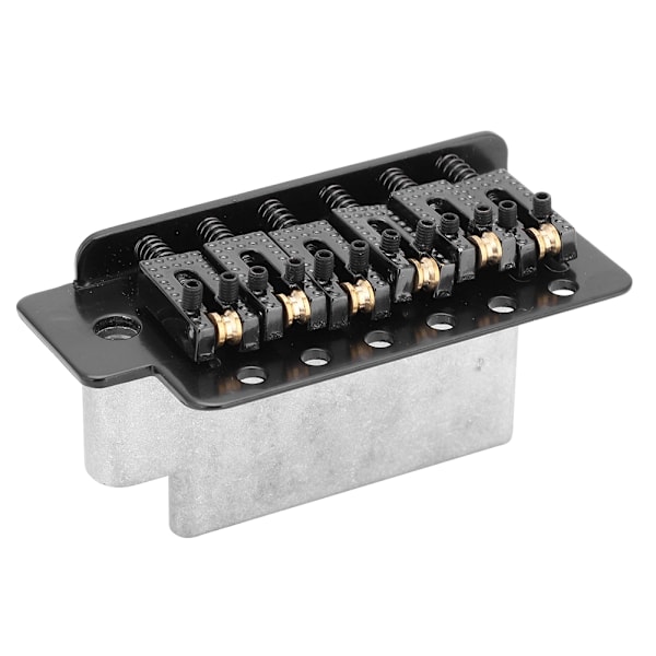 Tremolo-system med rulle enkelt lås vibrato bro hale stykke til ST guitar (sort)