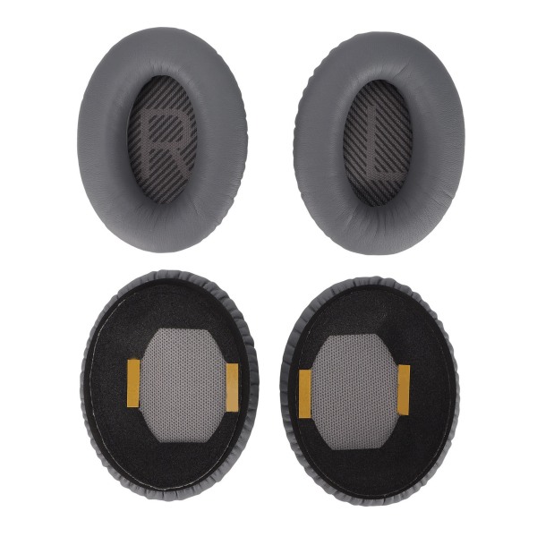 Öronkuddar Ersättning Öronkuddar med Proteinläder Brusreducerande Skum för QC35 QC35 II Mörkgrå