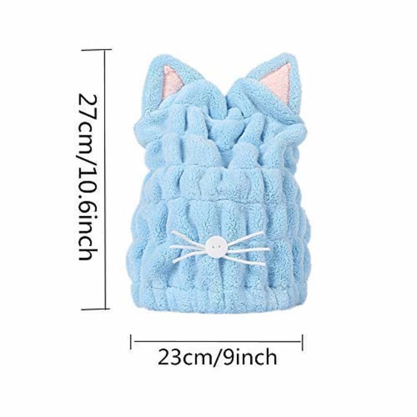 Bred Användning Supermjuk Mikrofiber Hår Snabbtorkande Handduksinpackning För Kvinnor Och Flickor