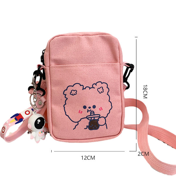 Liten crossbody-väska söt resemobiltelefonväska Kawaii crossbody-väska handväskor för kvinnor