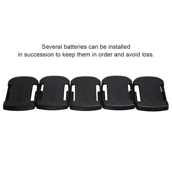 5 stk. Lithium Batteriholder ABS LiIon Batteri Montering Opbevaringsslot til Makita 40V