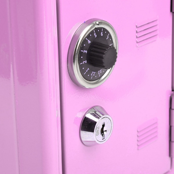 Lasten Mini-avainrahakassal varustettu simuloitu kassakaappi Metalli-innovaatiolahjat TarvikkeetPink