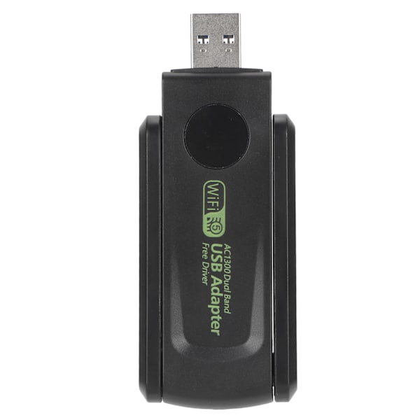 Trådløst nettverkskort adapter 1300 Mbps 2.4G 5G Dual Band High Gain Antenne USB3.0 WiFi Adapter for PC