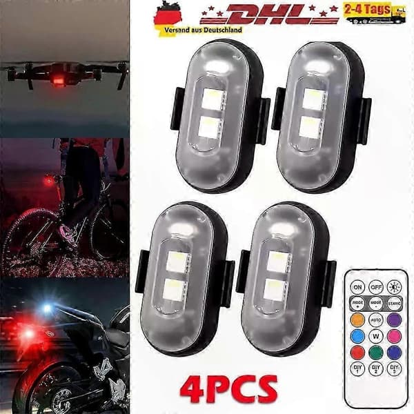 GETIT 4x auton kauko-ohjattava taskulamppu, langaton erittäin kirkas LED-taskulamppu