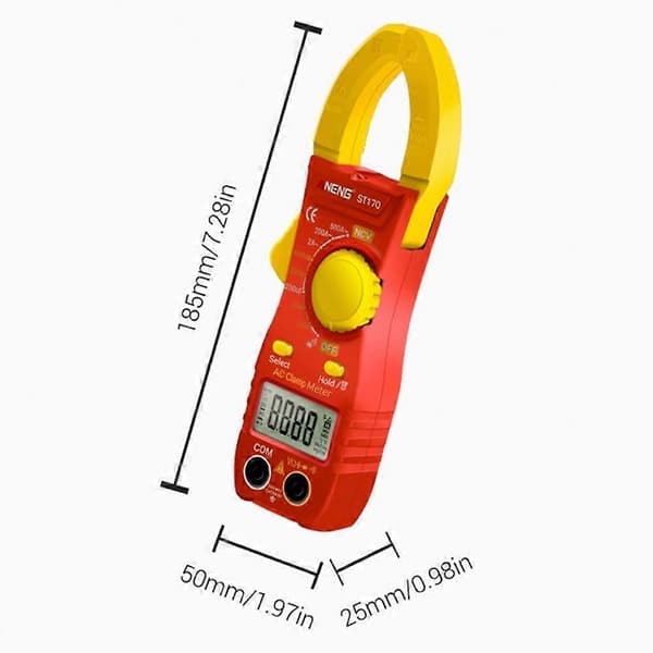 ANENG ST170 Digital Tangamperemeter Multimeter 1999 Tællinger AC DC Smart Tangamperemeter, Auto-ranging Måling