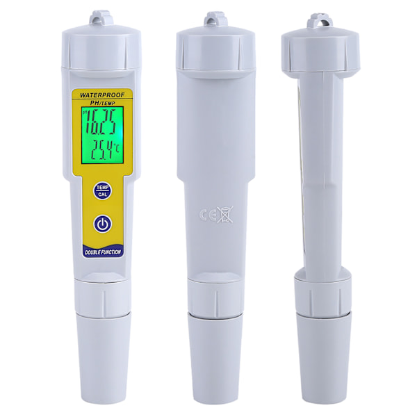 Bærbar Pen-Type LCD Digital PH & TEMP Måler Vandkvalitetstester
