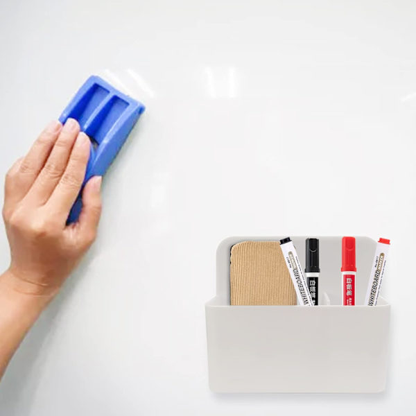 2 st magnetiska förvaringsboxar magnetiska markörhållare magnetiska whiteboard-markörer pennhållare magnetisk pennhållare hållare för kylskåp