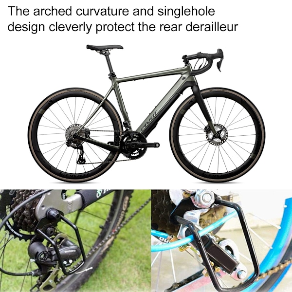 Cykelväxelsskydd för Bergsvägar, Bakre Växelskydd med Slagtålighet för Säkra Cykeläventyr, Universell Storlek Stålskydd för Alla