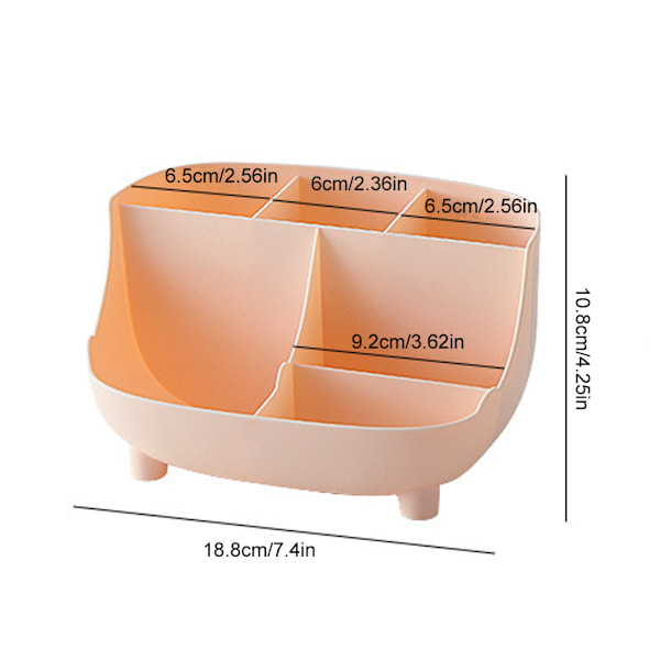 Makeup Multi Grid Organizer Kosmetisk Opbevaringsboks Kontor Desktop Diverse Beholder Hjem Make Up Display Stativ,Pink