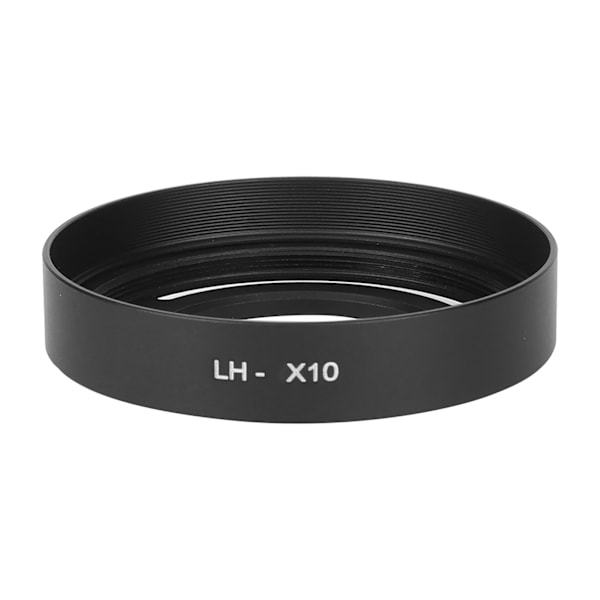 LHX10 Kaunis ulkonäkö Ontto Metalli Kompakti Irrotettava Kameran Objektiivin Suoja Fuji X10/X20/X30(Musta )