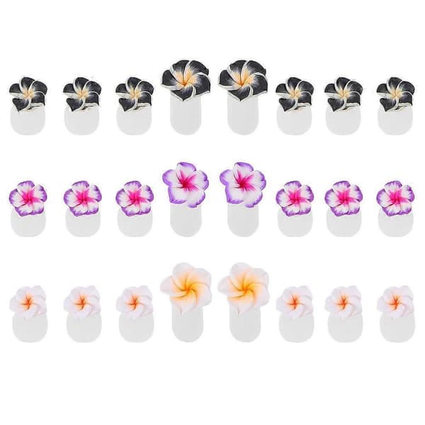 24 stk. Blomster tåskillere Silikone tåskillere Genanvendelige tåskillere Dekorative tåskillere