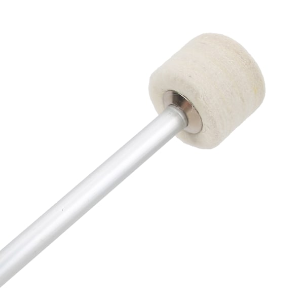 2 st Wool Felt Head Drumstick Stark Flexibilitet Bärbar Halkskydd Instrument Tillbehör