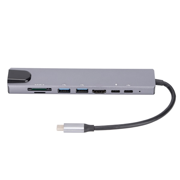 Multiport Usb Hub 8 i 1 Typ C till HD Multimedia Interface USB3.0 USB C RJ45 Minneskort USB C Hub