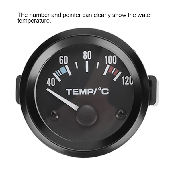 2 tommer 52mm Universal Bil Lastbil LED Digital Vandtemperatur Måler Instrument Værktøj