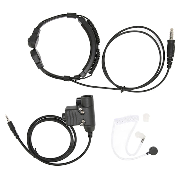 Kurkku Mikrofoni Kuulokkeet 7.1mm Liitäntä 2-Suuntainen Radio Kuulokkeet U94 PTT:llä 3.5mm Matkapuhelimelle