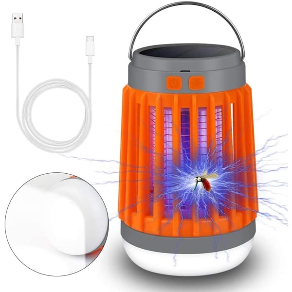 Mångsidig Insektseliminator, Ny Solar Utomhus Vattentät Mygglampa, Portabel med Multifunktionell Design för Hemträdgårdar, Camping, Picknickar