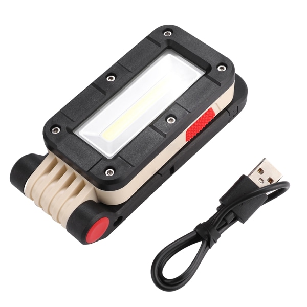 USB Charging LED Working Lamp COB Work Light med magnet för Cam