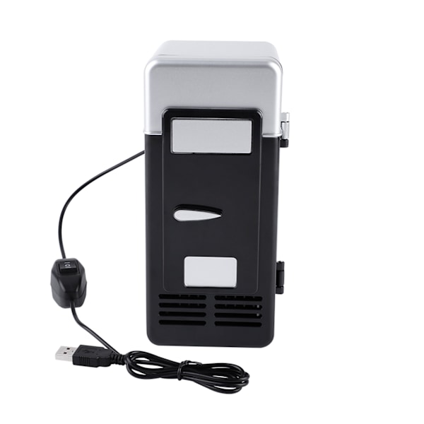 LED Mini USB Køleskab USB Køleskab Drikke Doser Køleskab og Varmer Sort