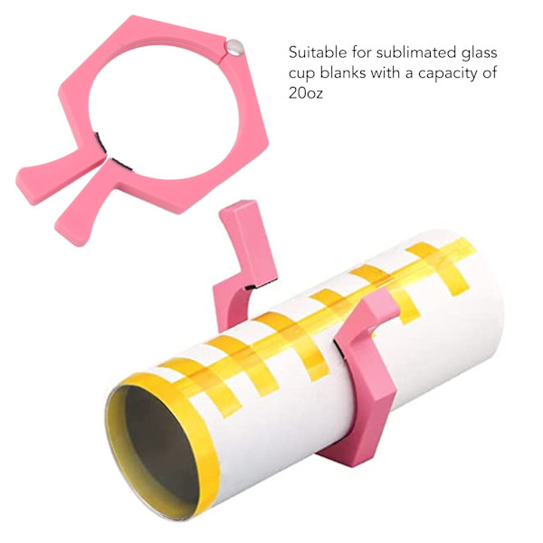 2 stk. Sublimering Kop Klemme ABS Skridsikker Tumbler Indpakning Klemme til