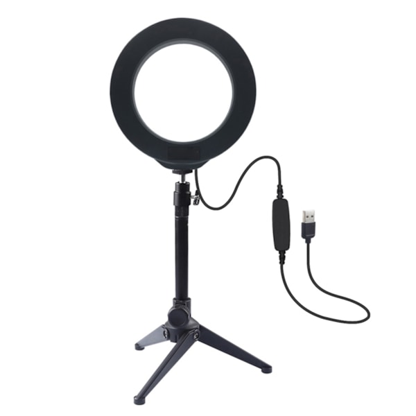 PULUZ PKT3032 Mobiltelefon Live Selfie Lampe 3 Farve Belysning Justerbar 40 LED Ring Fyldelys