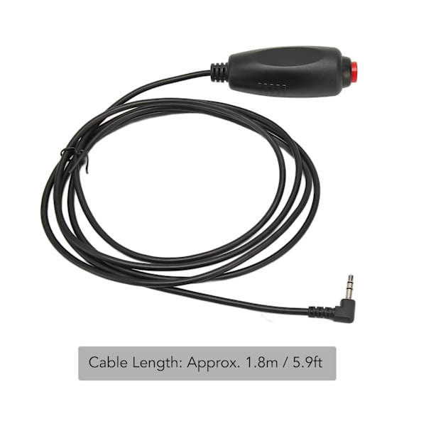 Sygeplejerskeopkald Kabel 3,5 mm Stik Universal Udskiftning Trykknap Ledning til Sygeplejerske Station 5,9ft