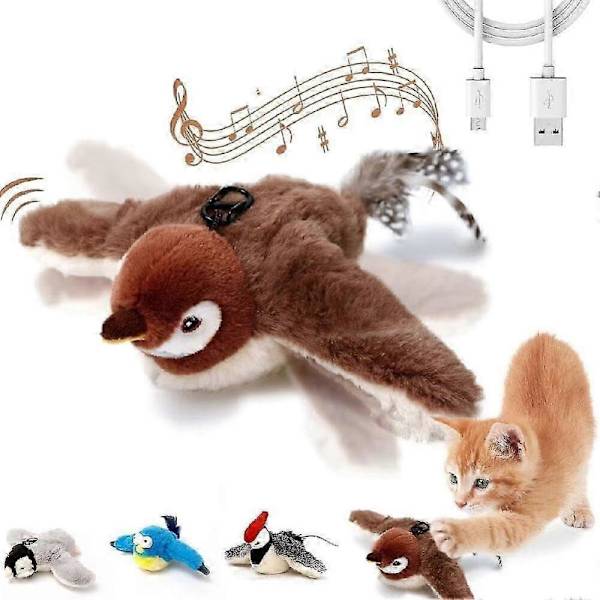 Electronic Interactive Flying Bird Perfect Toy for Cats