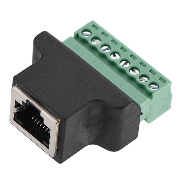 DVR Ethernet-kontakt RJ45 hunn til 8-pins skrueklemmekontakt