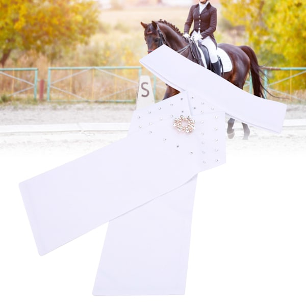 Ridning Stock Tie Equestrian Förknuten Brosch Bomull Vuxen Halsduk Krage Utrustning