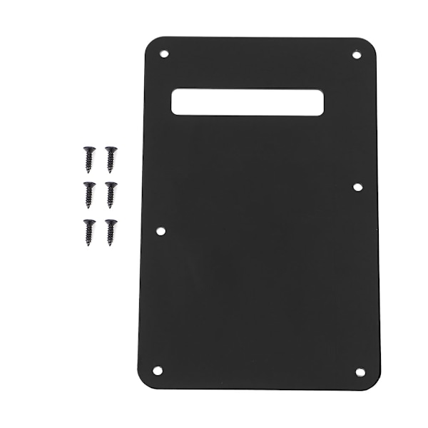 Pickguard Tremolo Hulrom Deksel Bakplate for ST Style Elektrisk Gitar (Svart)