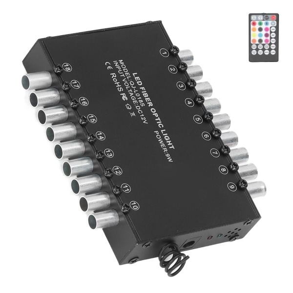 LED-fiberoptisk ljus Bluetooth APP 18 hål RGBW LED-fiberoptik