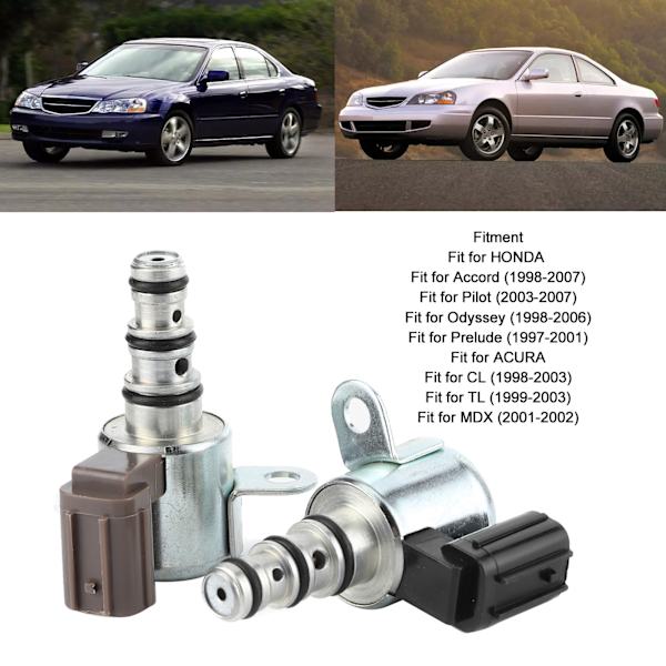 2 kpl Vaihteensiirron ohjaus solenoidiventtiili osat 28500‑P6H‑003 Sopii Hondaan