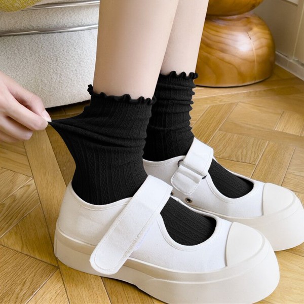 Pull-out strumpor, mjuk stickad ull vinter tjock varm stuga Fu
