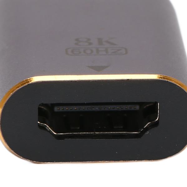 HD Multimedia Interface-adapter 8K vid 60Hz HD-video HD Multimedia Interface-konverter för arbete HD Multimedia Interface-hona till DP-hane 8K-adapter