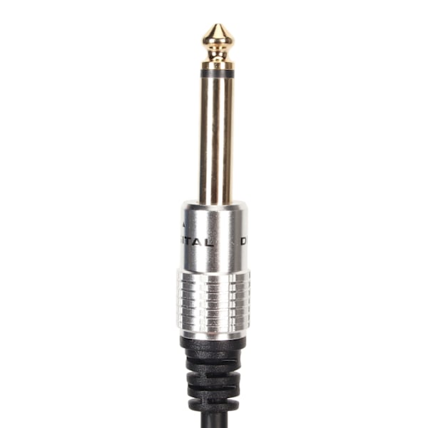 1/4 tums stereodelare Y-kabel aluminiumlegering skal 6,35 mm mono hane till dubbla 6,35 mm honuttag kabel 19,7 tum