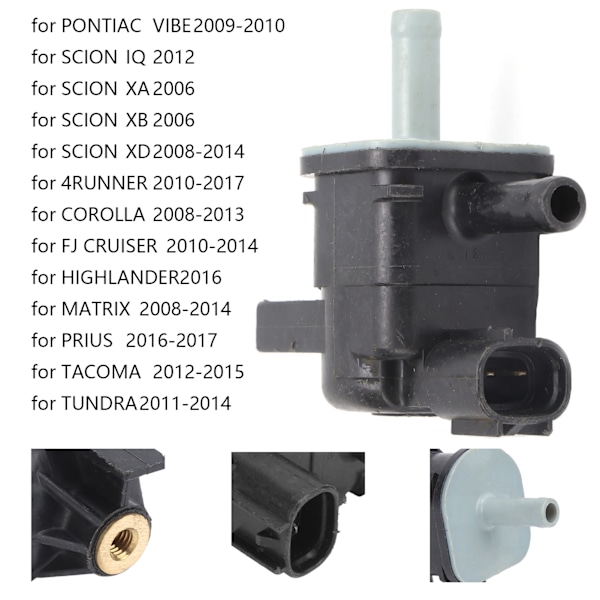 Vakuumventil Purge Solenoid 90910‑12276 til COROLLA / 4RUNNER / FJ CRUISER / HIGHLANDER / TACOMA