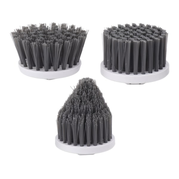 3PCS Elektrisk Spin Scrubber Borsthuvud Sladdlös Rengöring Scrubber Borsthuvud för Utbyte
