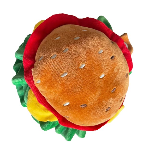 Husdjurssäkra Material Fuzzyard Foodie Plyschkudde, Leksak med Pipfunktion för Ditt Husdjur, Justerbar för Att Passa Olika Rasstorlekar, Mjuk Och Bekväm, Med Enkel