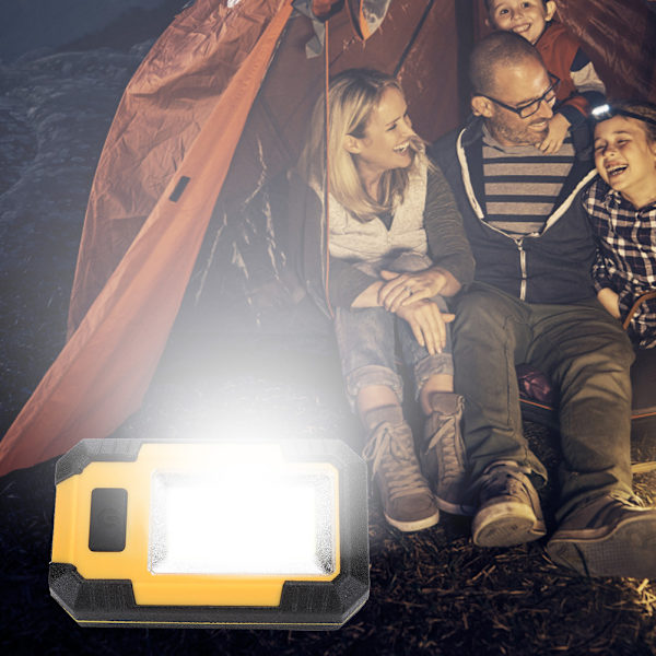 10W ABS Gul USB-laddning Ljusstark Utomhus Bärbar LED Camping