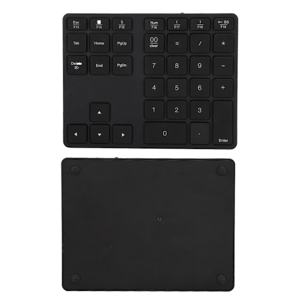 BT308 35 tangenter numeriskt tangentbord laddningsbart trådlöst ultratunt tangentbord kompatibelt med Bluetooth 5.0 (svart)