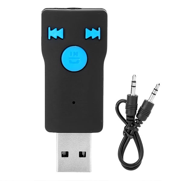 Dubbel utgång USB Bluetooth-mottagare Bil Trådlös ljudmottagning Högtalaruppspelning