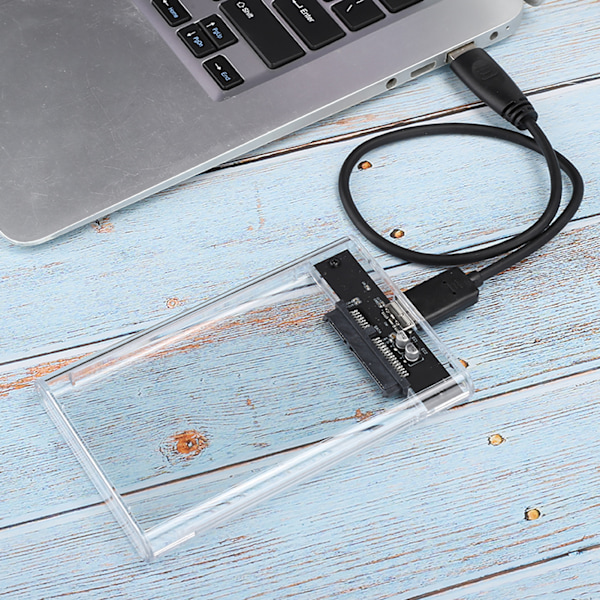 2,5 tums SATA höghastighets USB 3.0 mobil hårddisk extern hölje HDD SDD låda