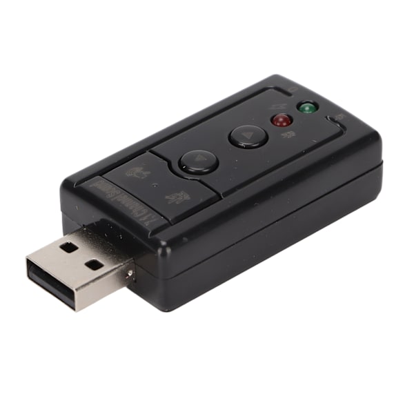 Virtuelt lydkort intern forsterker og volumkontroller 7.1 kanals lydkort med 3,5 mm og mikrofonporter