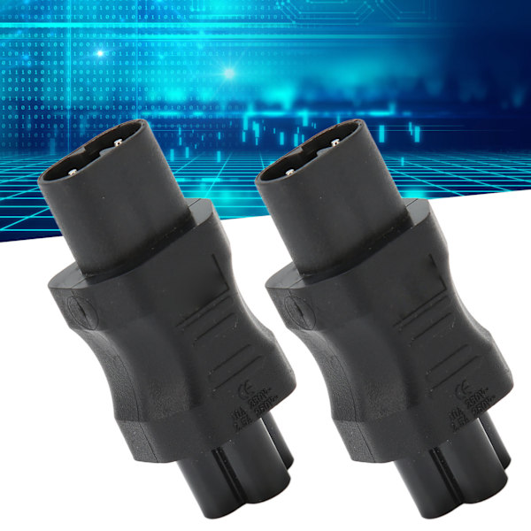 IEC320 C8 till IEC320 C5 Konverter 10A 250V 2.5A 250V Strömkabeladapter för Laptopströmadapter UPS Server 4st