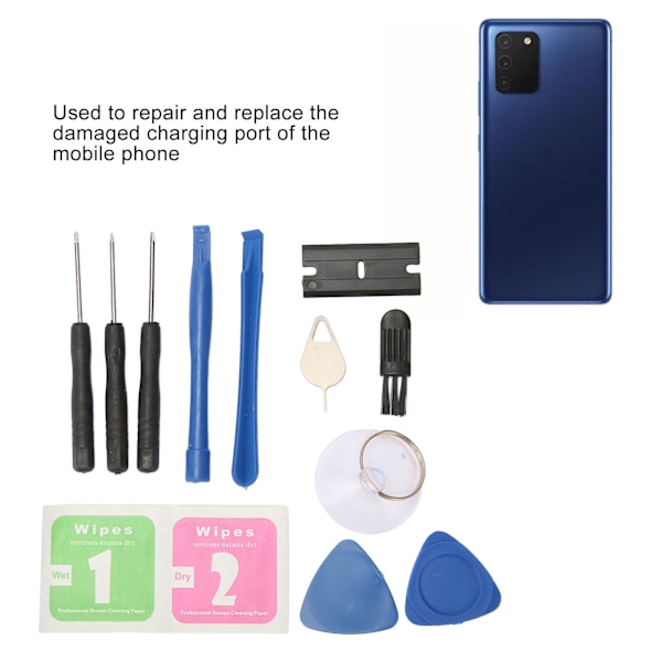Latausportti Dock-liitin täydellä työkalulla PCB USB-latausportti Flex-kaapeli Note 10 Plus SM N976V US-versiolle