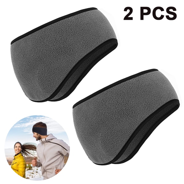 2pcs Winter Fleece Headband Ear Warmer, Lightweight Warm Cozy