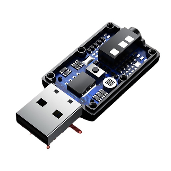 4 i 1 USB Bluetooth 5.0-mottaker, klar lydkvalitet, plug and play, stabil overføring, lydadapter
